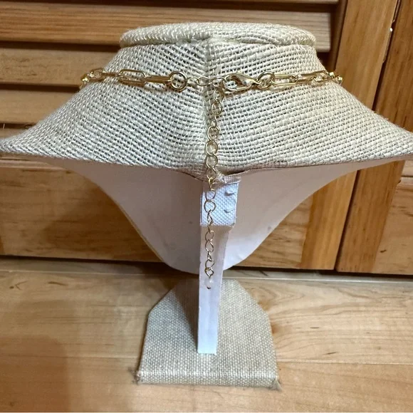 Gold-Tone Y2K Charm Necklace with Multicolor Charms - Picture 3 of 3